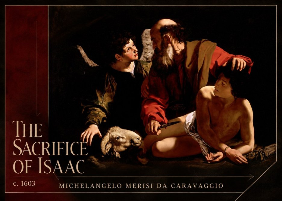Michelangelo Merisi da Caravaggio The Sacrifice of Isaac III No2 - Plakat