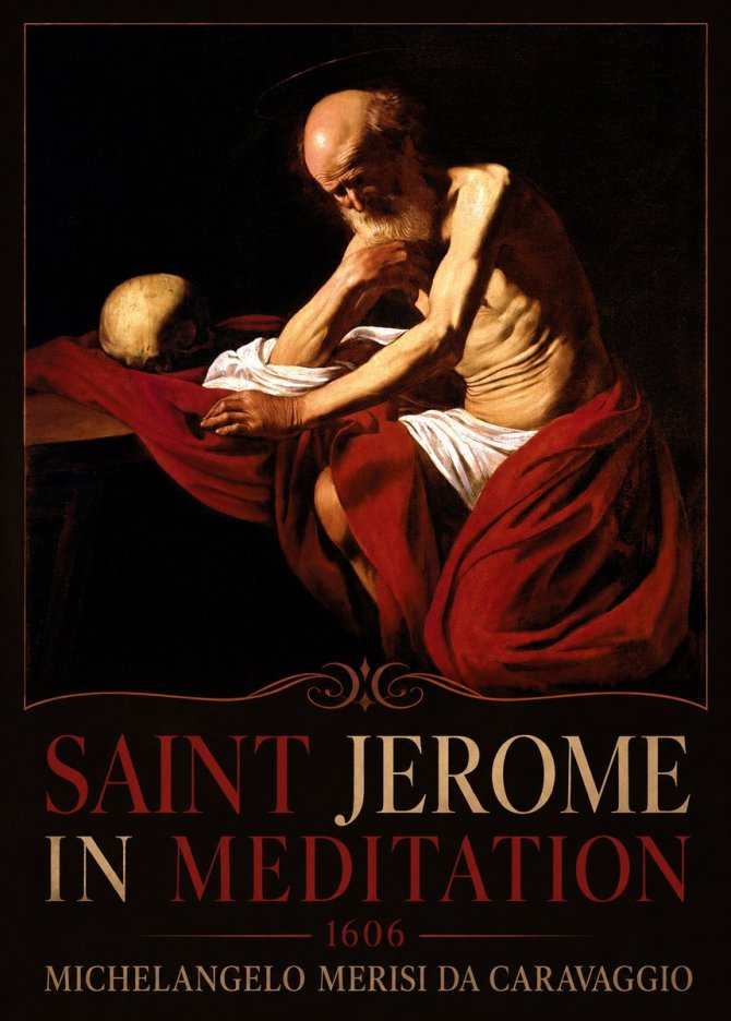 Michelangelo Merisi da Caravaggio Saint Jerome in Meditation I No3 - Plakat
