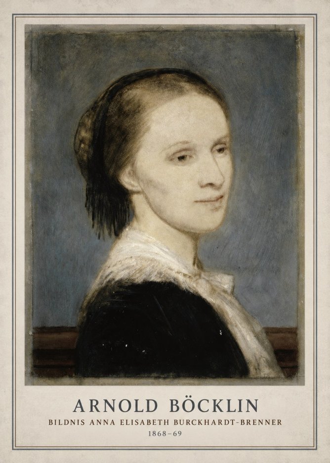 Arnold Böcklin Bildnis Anna Elisabeth Burckhardt-brenner No3 - Plakat