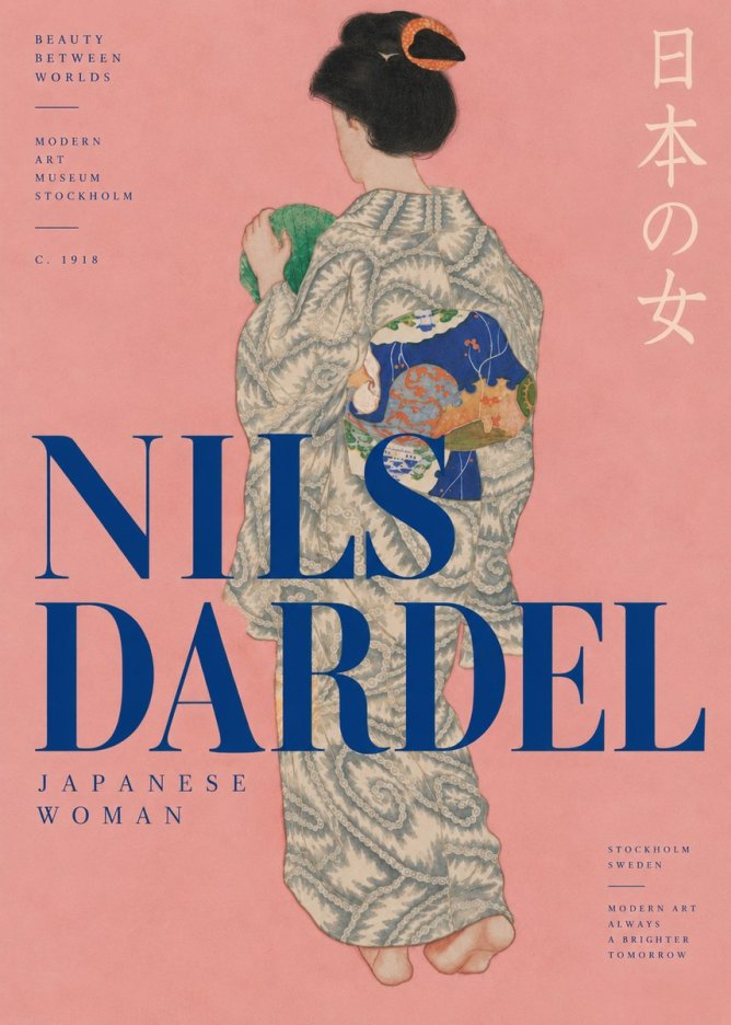 Nils Dardel Japanese Woman No3 - Plakat