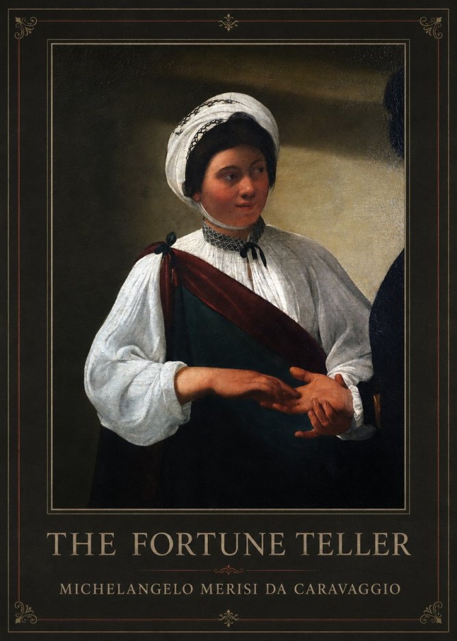 Michelangelo Merisi da Caravaggio The Fortune Teller IV No1 - Plakat