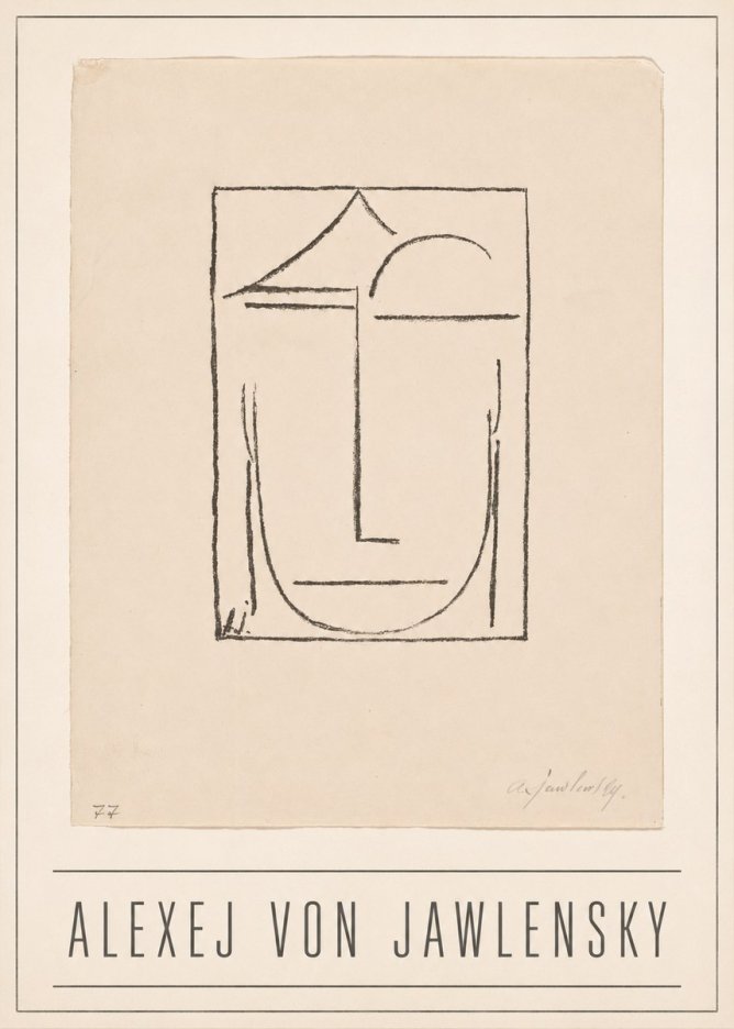 Alexej von Jawlensky Abstract Head No1 - Plakat