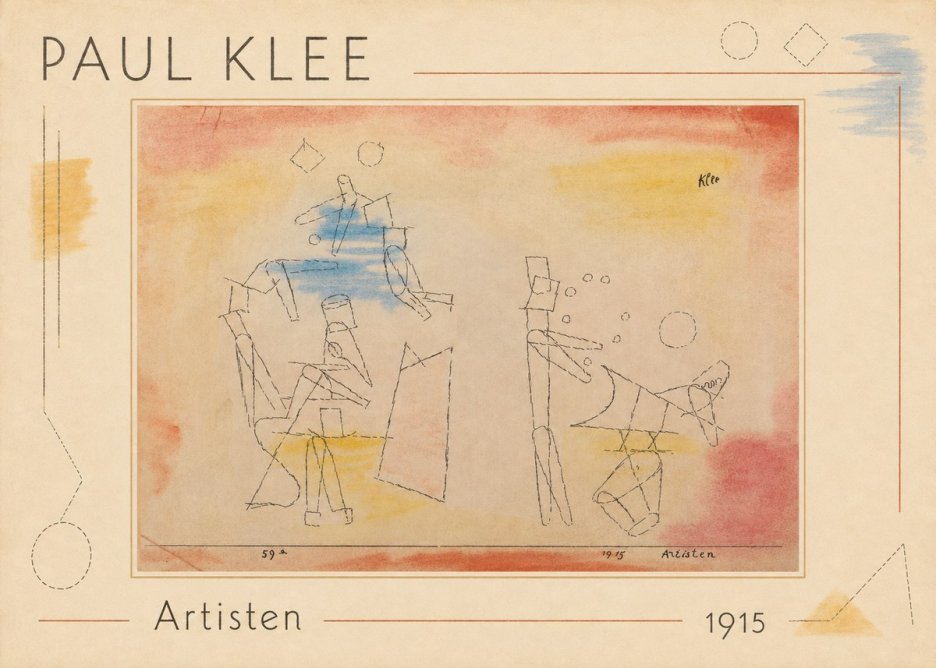 Paul Klee Artisten No1 - Plakat