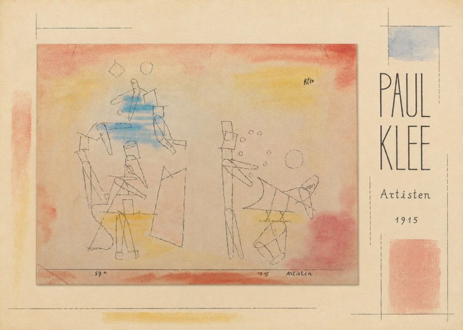 Paul Klee Artisten No5 - Plakat