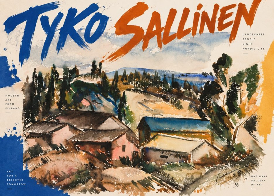 Tyko Sallinen Hillside Houses No2 - Plakat