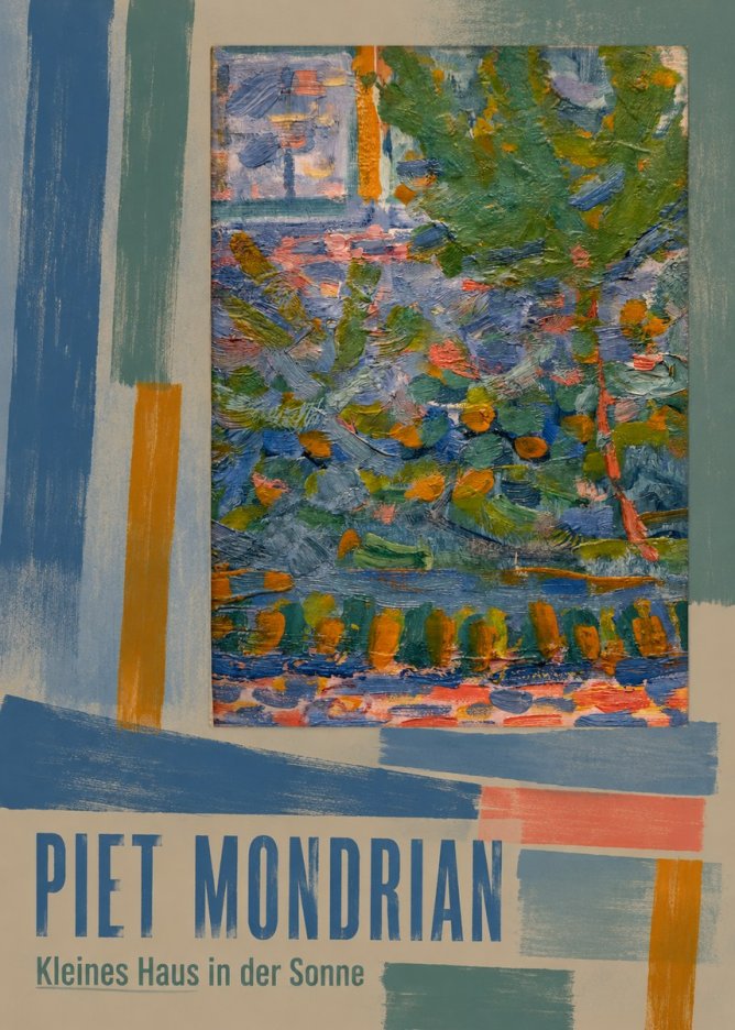 Piet Mondrian Kleines Haus in Der Sonne III No5 - Plakat