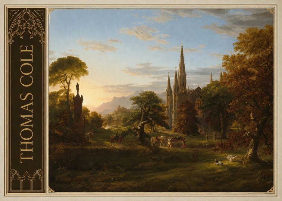 Thomas Cole The Architect's Dream No2 - Plakat