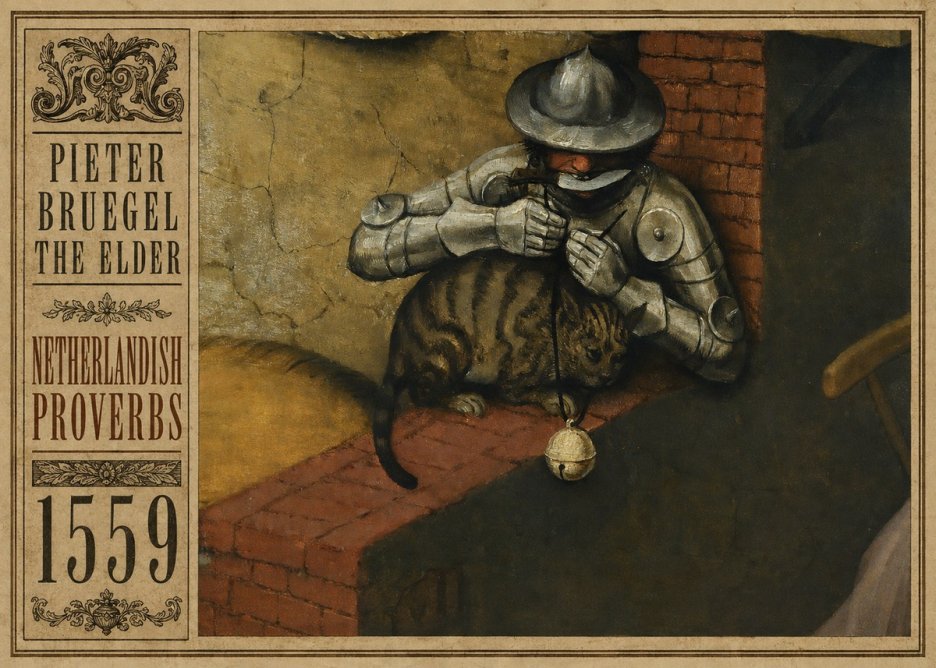 Pieter Bruegel Netherlandish Proverbs X No2 - Plakat