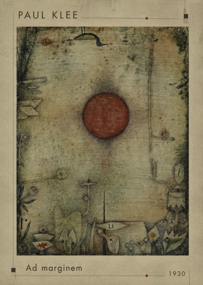 Paul Klee Ad Marginem No1 - Plakat