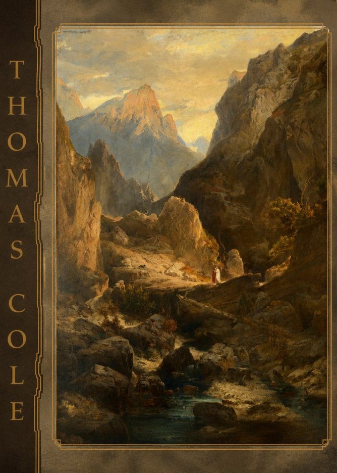 Thomas Cole The Mountain Ford No2 - Plakat
