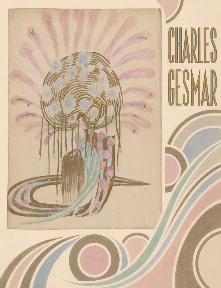 Charles Gesmar Woman with Headdress No4 - Plakat