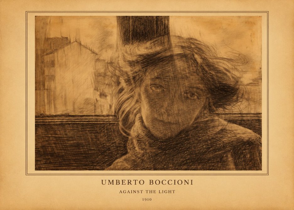 Umberto Boccioni Against the Light No3 - Plakat