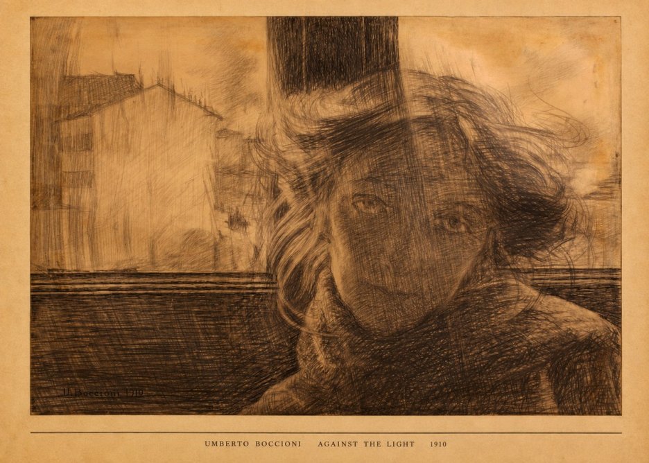 Umberto Boccioni Against the Light No5 - Plakat