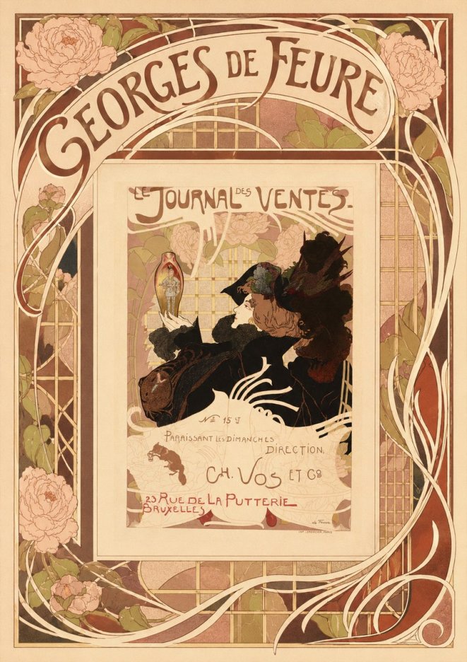 Georges de Feure Le Journal Des Ventes No3 - Plakat