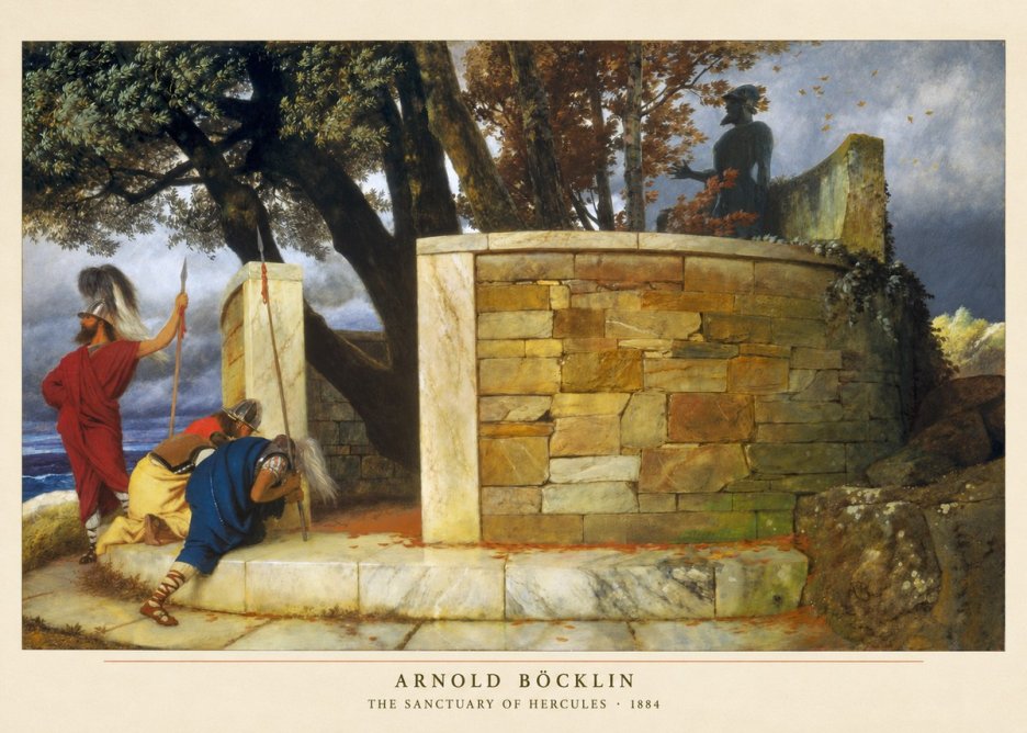 Arnold Böcklin The Sanctuary of Hercules No2 - Plakat