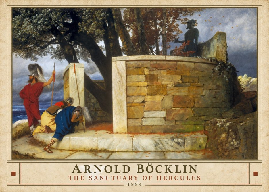 Arnold Böcklin The Sanctuary of Hercules No4 - Plakat
