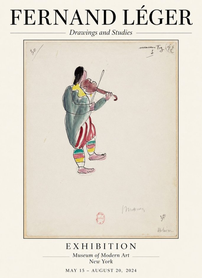 Fernand Léger Musicien No1 - Plakat