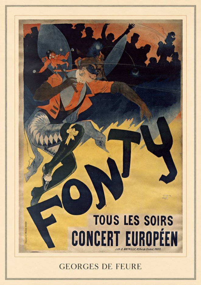 Georges de Feure Fonty II No3 - Plakat