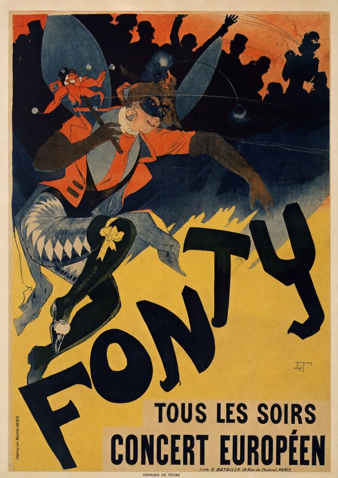 Georges de Feure Fonty II No6 - Plakat