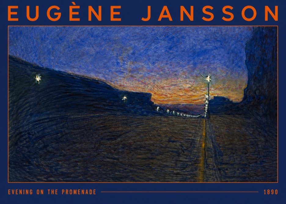 Eugène Jansson Evening on the Promenade No2 - Plakat