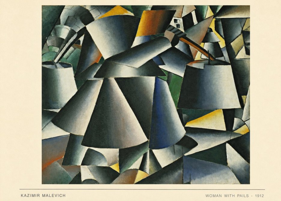 Kazimir Malevich Woman with Pails No6 - Plakat