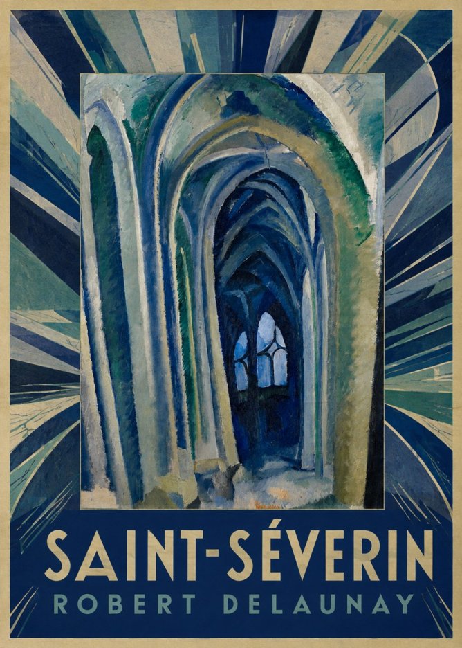 Robert Delaunay Saint-séverin No6 - Plakat