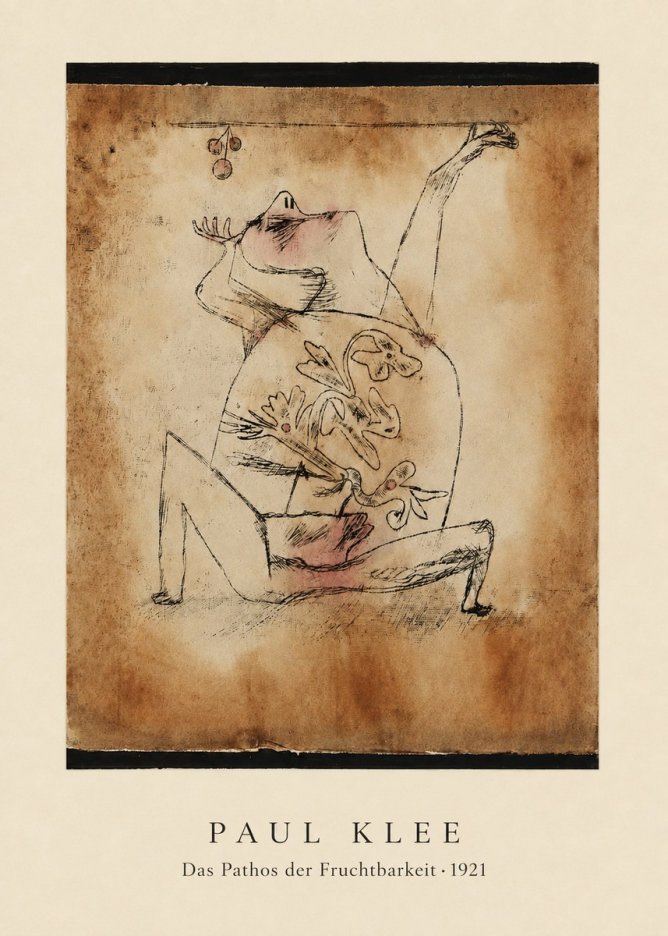 Paul Klee Das Pathos Der Fruchtbarkeit No6 - Plakat