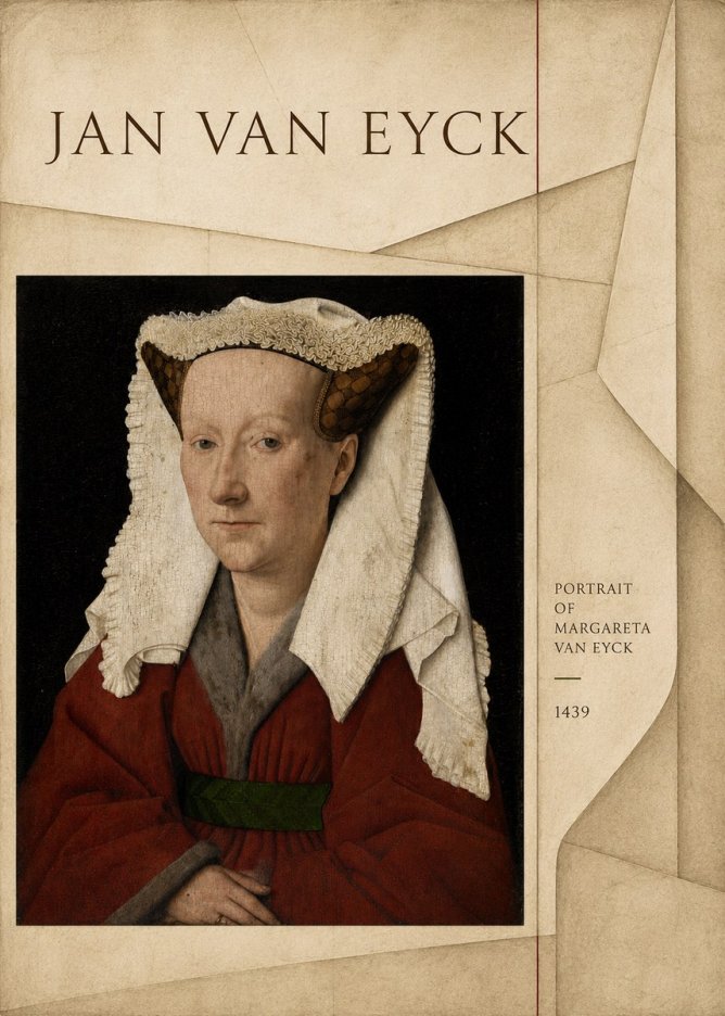 Jan van Eyck Portrait of Margareta Van Eyck No4 - Plakat