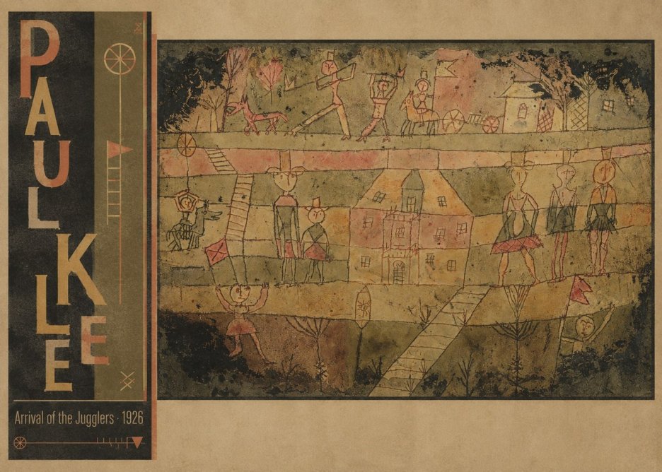 Paul Klee Arrival of the Jugglers No3 - Plakat