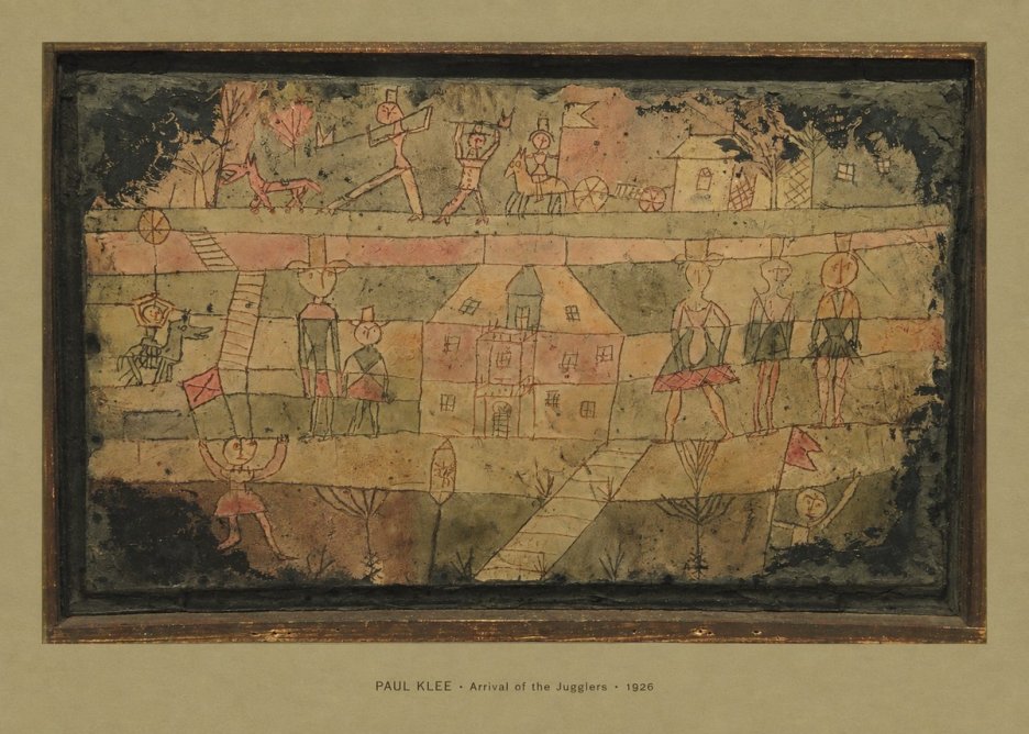 Paul Klee Arrival of the Jugglers No4 - Plakat