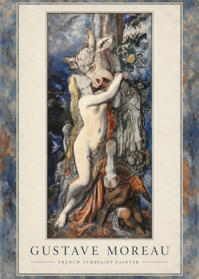Gustave Moreau Europe and the Bull No1 - Plakat