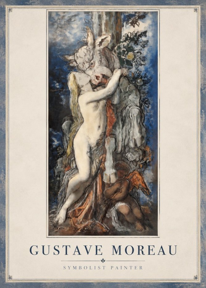Gustave Moreau Europe and the Bull No2 - Plakat