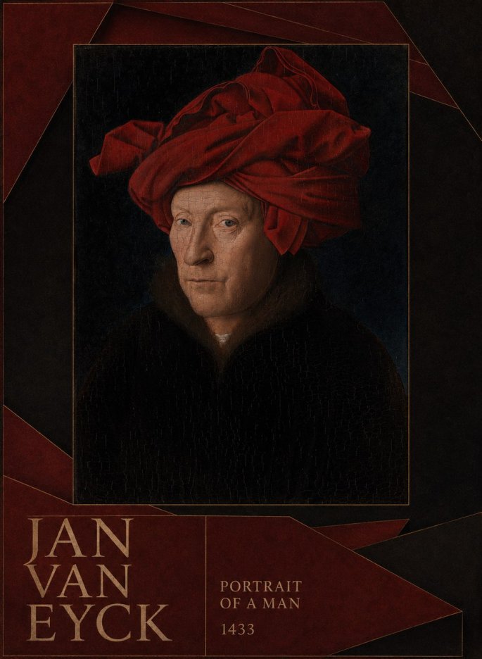 Jan van Eyck Portrait of a Man IV No6 - Plakat