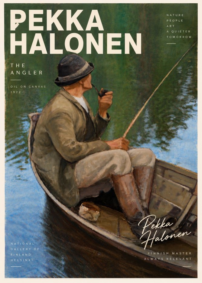 Pekka Halonen The Angler No6 - Plakat