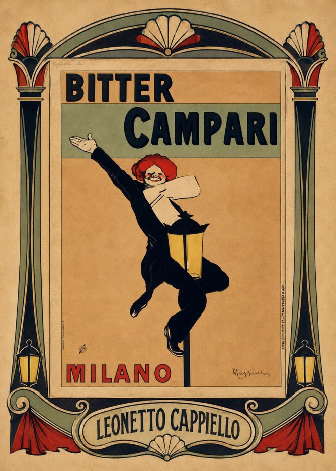 Leonetto Cappiello Bitter Campari II No4 - Plakat