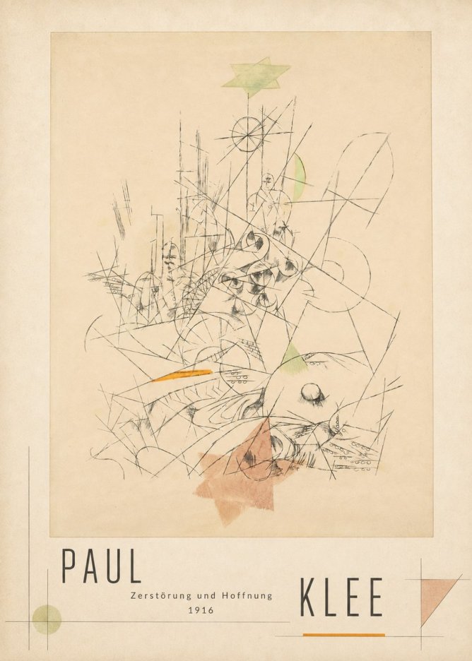 Paul Klee Zerstörung Und Hoffnung II No3 - Plakat