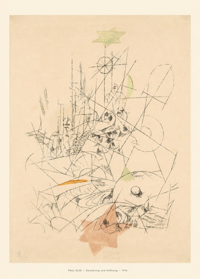 Paul Klee Zerstörung Und Hoffnung II No6 - Plakat