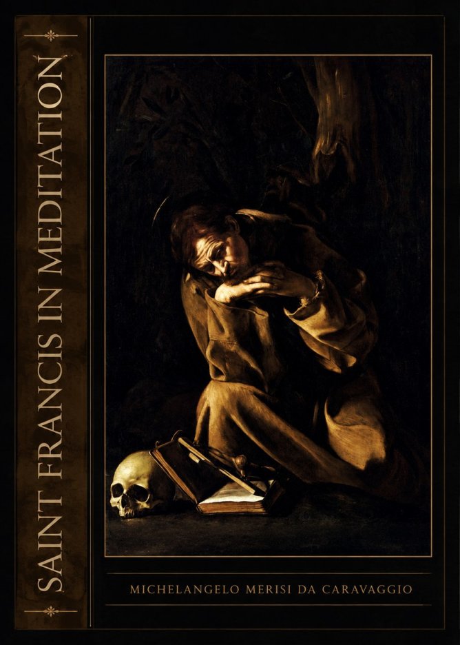 Michelangelo Merisi da Caravaggio Saint Francis in Meditation II No2 - Plakat