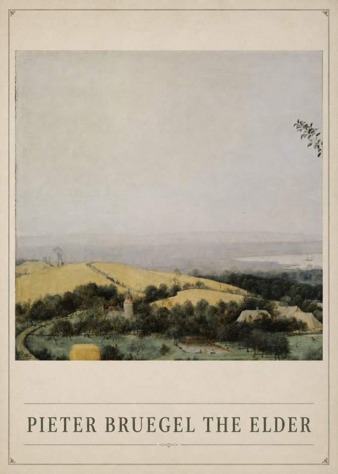 Pieter Bruegel The Harvesters VI No1 - Plakat