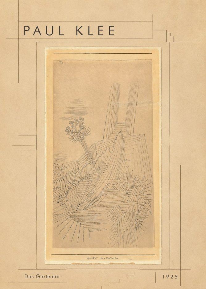 Paul Klee Das Gartentor I No1 - Plakat