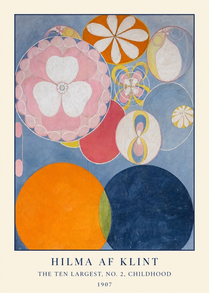 Hilma af Klint The Ten Largest, No. 2, Childhood No1 - Plakat