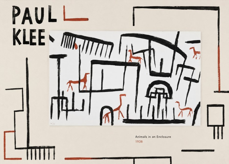 Paul Klee Animals in an Enclosure No2 - Plakat