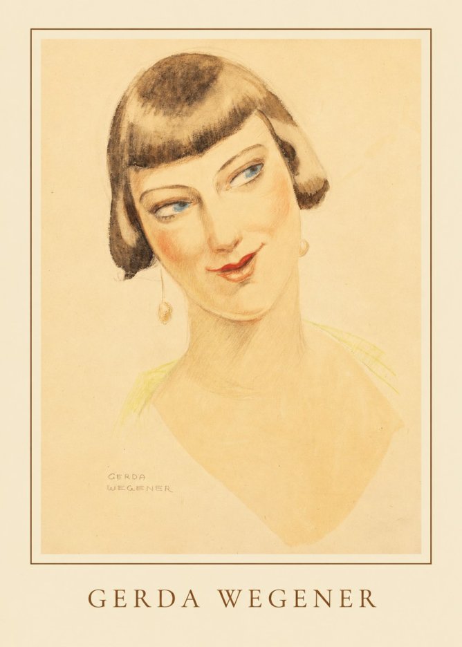 Gerda Wegener Portrait of a Lady No5 - Plakat
