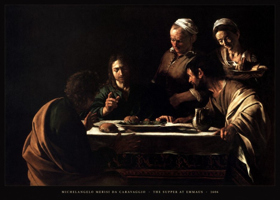 Michelangelo Merisi da Caravaggio The Supper at Emmaus II No4 - Plakat