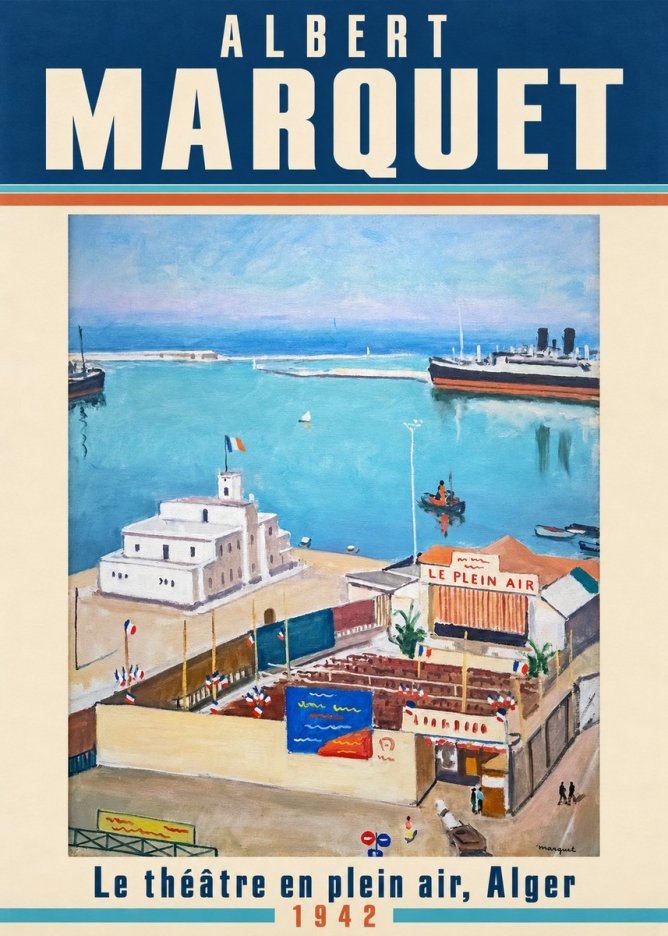 Albert Marquet Le Théâtre En Plein Air, Alger No2 - Plakat