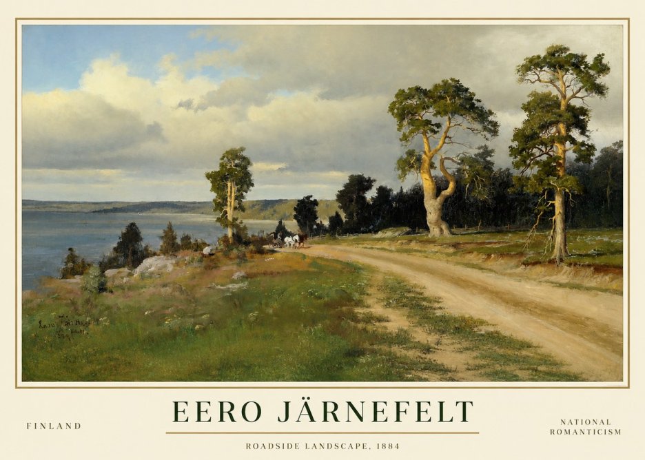 Eero Järnefelt Roadside Landscape, 1884 No1 - Plakat