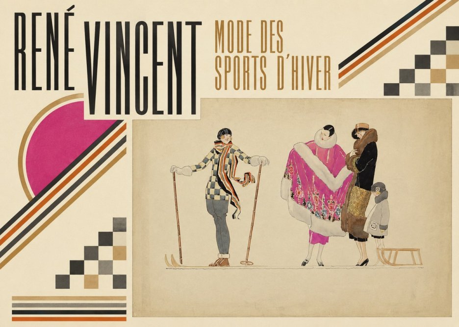 René Vincent Mode Des Sports D'hiver No6 - Plakat