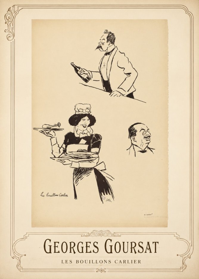 Georges Goursat Les Bouillons Carlier II No1 - Plakat
