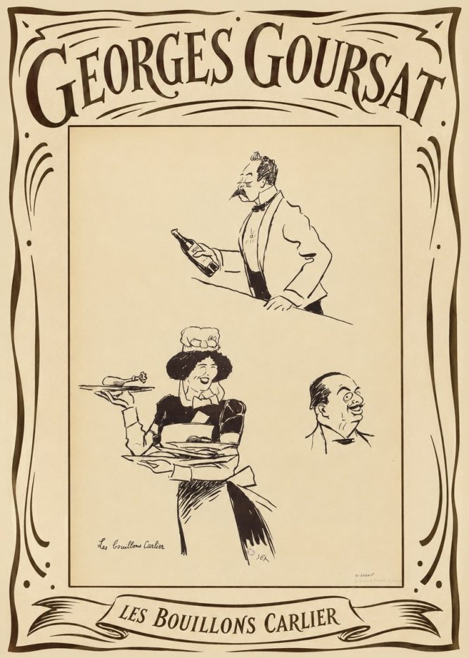 Georges Goursat Les Bouillons Carlier II No4 - Plakat