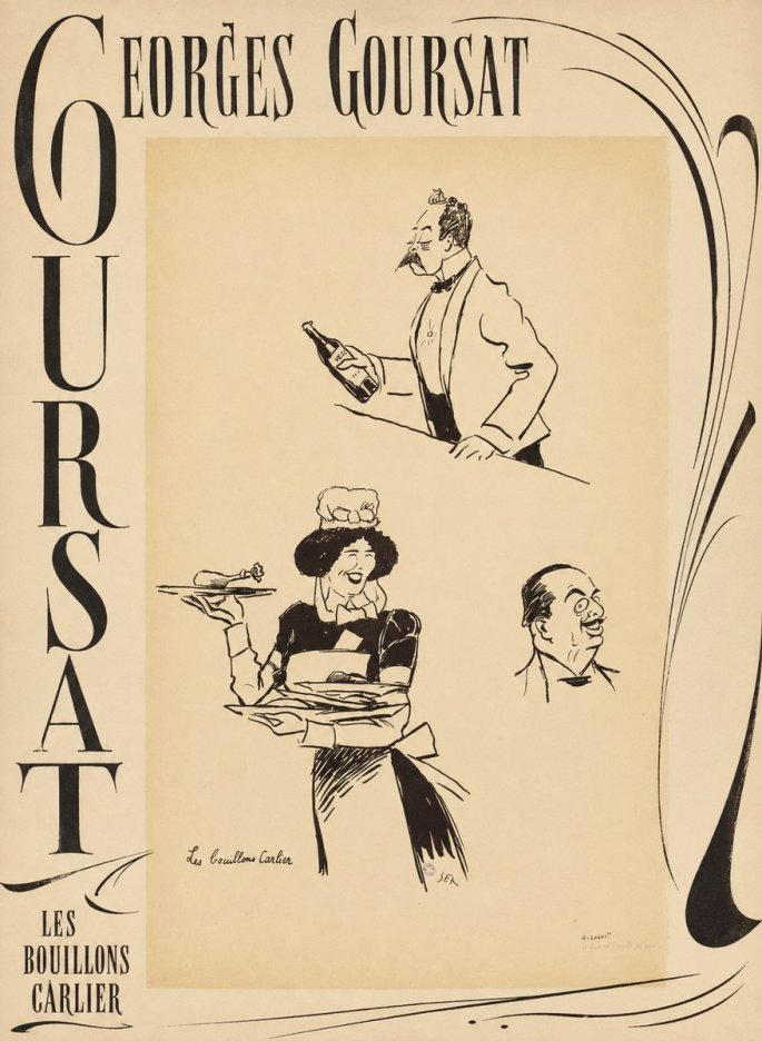 Georges Goursat Les Bouillons Carlier II No6 - Plakat